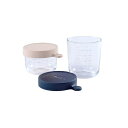 【ベアバ】ガラス保存容器/2個セット/150&250ml/ピンク&ネイビー/ダッドウェイ(DADWAY )
