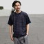SHIPS JET BLUE: リネンジャージーTシャツ チェック/シップス ジェットブルー(SHIPS JET BLUE)