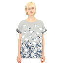 【レディース】バックボタンTシャツ/マンタ/グラニフ(graniph)
