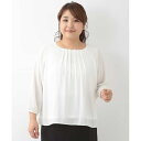【大きいサイズ】フロントタックブラウス/エウルキューブ(eur3)