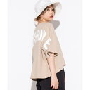 バックロゴワイドクロップドTシャツ/ウィゴー(レディース)(WEGO)