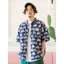 【チャイハネ】木版プリントMEN'Sシャツ/チャイハネ(CAYHANE)