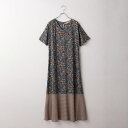 Khaju:花柄コンビネーションワンピース/カージュ(Khaju)