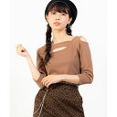 ワンショル7分袖リブTシャツ/ウィゴー(レディース)(WEGO)