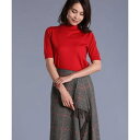 ハイネック5分袖ニット《LANA GATTO》/INED(イネド)(INED)