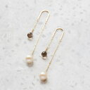 【WEB限定】drippingピアス(スモーキークォーツ)/ジュピター(JUPITER)