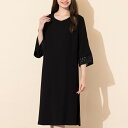 袖口レースブラックフォーマルワンピース/フィットミーモア(Fitme Moi)