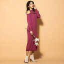 【WEB別注】オフショルダーニットワンピース/ビッキー(VICKY)