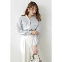 バックチェーンキーネックブラウス/プロポーションボディドレッシング(PROPORTION BODY DRESSING)