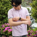 リンクス柄アイスコットンポロシャツ/メンズビギ(MEN'S BIGI)