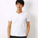 地柄リンクスジャカードVネックTシャツ/テットオム(TETE HOMME)