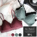 ノンワイヤー クラシックレースブラレット&ショーツ/ツーハッチ(tu-hacci)