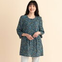 シアーチェックプリントブラウス【手洗いOK】/ミゼール(MISSEL)