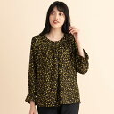 ジョーゼット小花プリントブラウス【手洗いOK】/ミゼール(MISSEL)