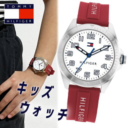 【ラッピング無料】<strong>トミーヒルフィガー</strong> tommy hilfiger レディース キッズ ジュニア こども 子供 ダイバータイプ 腕<strong>時計</strong> kids 1720021 レッド ホワイト 防水 軽量 女性用 カジュアル ファッション アナログ ラバー 女性 子供 男の子 女の子