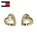 トミーヒルフィガー TOMMY HILFIGER オープンハート ピアス 2700910 ゴールド マルチカラー カジュアル ファッション シンプル レディース レディス アクセサリー アクセ 女性用 【あす楽】【即納】