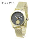 【電池交換チケット配布中!!サイズ調整無料】TRIWA トリワ ASH ASKA アッシュ アスカ シャンパンゴールド 32mm径 レディースモデル AKST103-MS121717 スモールセコンド ステンレス メッシュブレスレット アナログ 女性用腕時計【あす楽】【即納】【コンビニ受取対象商品】