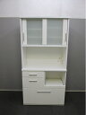 【中古品】ニトリ キッチンボード ホワイト 食器棚