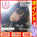 【2箱】カラコン 1ヶ月用 度あり 1枚×2箱 ミッシュブルーミンマンスリー Miche Bloomin' Monthly ヌードタイプ イノセント クオーター 14.0mm ナチュラル カラコン カラーコンタクト
