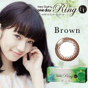 小松菜奈ちゃんモデルカラコンネオサイトワンデーリングUV【ブラウン】1箱30枚1DAY アイレneo saight ring(カラコン)(リングカラコン)(サークルレンズ)(BROWN)(ナチュラルカラコン)(度あり)(度付き)ネオサイトワンデーリングuv