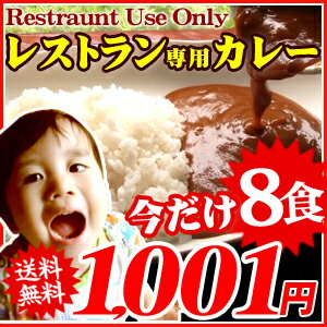 レストランユースオンリーカレー(選べる8食セット)1食あたり125.1円！日本全国どこでも送料無料！5種類から選べるポッキリセット！レストランの味ぜひご家庭で！