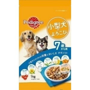 [ペディグリー]Pedigree 小型犬のよろこび 7歳から シニア チキン 1kg ドッグフード ドライ【Aug08P3】