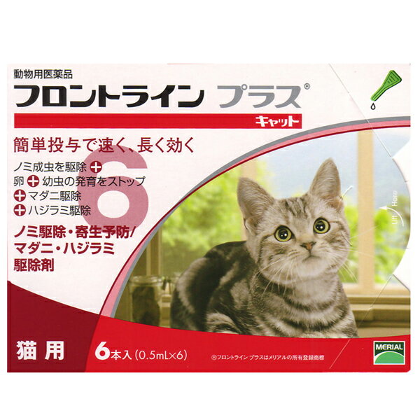 【お買い物マラソン】フロントライン プラス キャット 6P #w-113744-00-00 【マラソン201207_生活】【マラソン1207P05】【28％OFF】