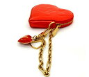 【LOUIS VUITTON】ルイヴィトン ヴェルニ ハート型コインケース オレンジサンセット M93658【中古】