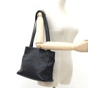 【CHANEL】シャネル キャビアスキン ショルダーバッグ CC ブラック ココマーク 【中古】