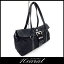 【PRADA】プラダ レザー×ナイロン トート ショルダー ハンドバッグ ブラック 【中古】