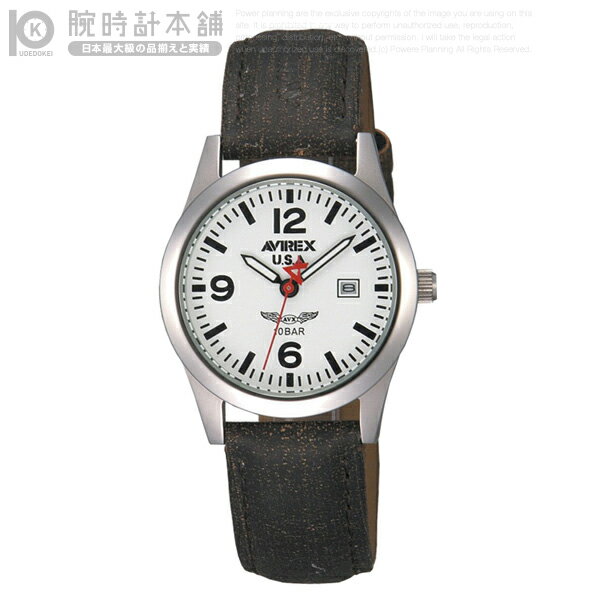 【腕時計】【アビレックス】【AVIREX】AX-013B-3 【ミリタリーウォッチ】【メンズ 男】【クオーツ】【文字盤カラー ホワイト】#13736