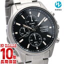 【当店なら!最大3万円OFFクーポン&店内最大ポイント51倍!25日限定】 セイコー ワイアード SEIKO WIRED 腕時計 メンズ チタン クロノグラフ AGAT426 ブラック【あす楽】