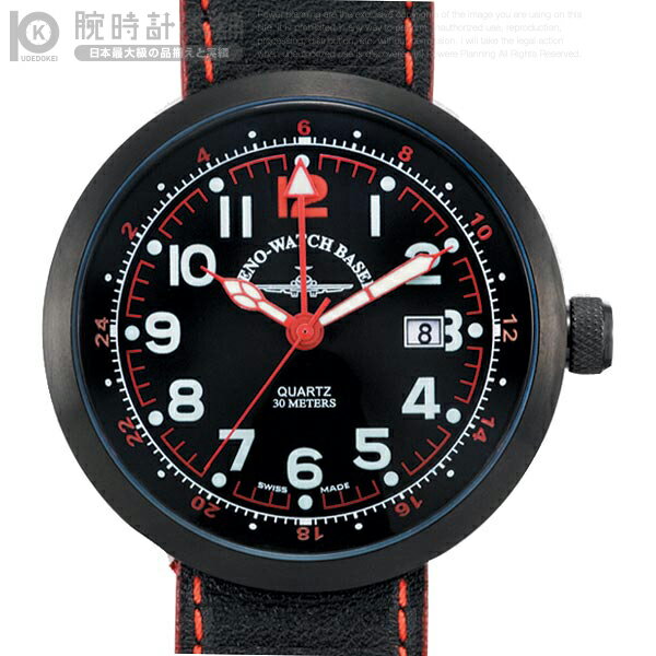 ゼノウォッチ ZENO WATCH Quartz クォーツ B554QBK-Red-L 腕時計 【クオーツ】【ミリタリーウォッチ】【正規品】#71296【楽ギフ_包装】【メンズ腕時計】【送料無料】ゼノウォッチ