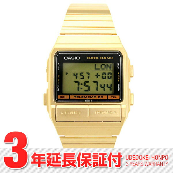 カシオ CASIO DATA BANK （男） DB-520GA-1DF 液晶 腕時計 #72509【楽ギフ_包装】【メンズ腕時計】【人気商品】【送料無料】カシオ データバンク
