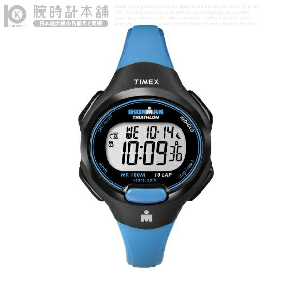 タイメックス TIMEX アイアンマン 10ラップ ミッドサイズ ブラック/ブルー ランニングウォッチ T5K526 レディース ウォッチ 腕時計 #91355