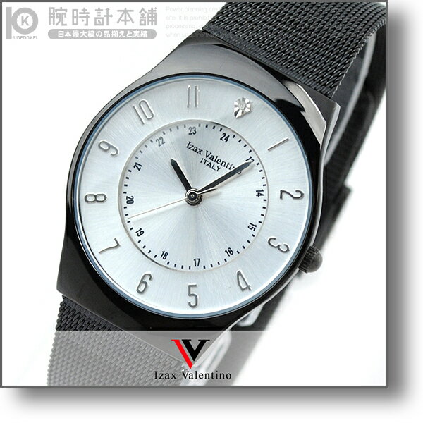 アイザック ヴァレンチノ Izax Valentino 天然ダイヤモンド使用 IVG-1500-4 メンズ シルバー ウォッチ 腕時計 #926770