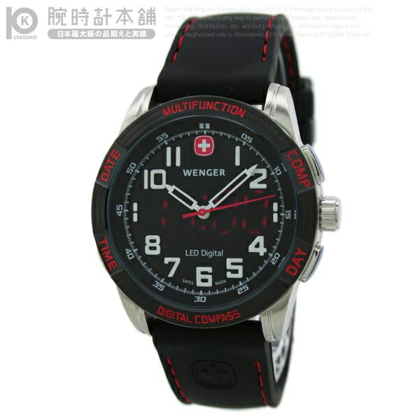 ウェンガー WENGER レッド ノマド LED NOMAD 雑誌掲載モデル 70430 メンズ 腕時計 #96771【人気商品】