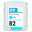 hp 82インクカートリッジ シアン (28ml) CH566A