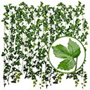 即納フェイクグリーン アイビー 人工観葉植物 100% 自然感 防水 鉄線付き 高耐久 アーティフィシャル リーフ 葉物 造花藤 ツイッグバイン プラント ガーランド 室内 インテリア 飾り 吊り 観葉植物 ベランダ 目隠し 壁掛け デコレーション