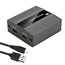 即納4K 60Hz HDMI 2.0 分配器 2出力 スプリッター 2出力 PS5 PS4 対応 1入力2出力 2画面 同時出力 PC PS4Pro Slim Xbox BD Player 対応 TV モニター プロジェクター USB給電ケーブル付き