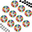 即納10個 SDGs バッジ ピンバッチ バッヂ 高級 SDGs ピンバッジ ?琅彩 最新仕様 ピンバッジの留め具 人気 おしゃれ ギフト ピンバッジの留め具 20個付き