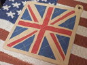 【最大70%OFF歳末大SALE開催中】アメリカン雑貨 UK ユニオンジャック グッズ ポットホルダー なべ敷き-AK0235
