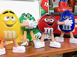 m&m's グッズ <strong>アメリカン雑貨</strong> ベンダブルフィギュア 4体セット 置物 アメリカンキャラクター エムアンドエムズ インテリア ディスプレイ