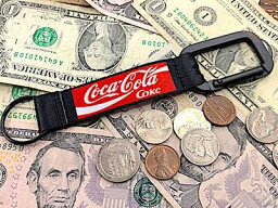 <strong>コカコーラ</strong> <strong>グッズ</strong> アメリカン雑貨 カラビナ ナイロンベルトキーホルダー Coca Cola 鍵 キーチェーン キーリング ファッション 小物