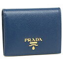 PRADA 折財布 レディース プラダ 1MV204 QWA F0016 ブルー