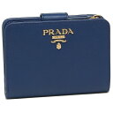 PRADA 折財布 レディース プラダ 1ML018 QWA F0016 ブルー