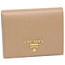 PRADA 折財布 レディース プラダ 1MV204 QWA F0236 ベージュ