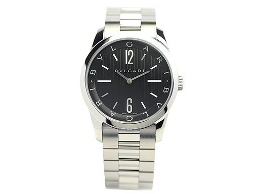 ・【送料無料】BVLGARI ブルガリ ソロテンポ ブラック メンズ ST37BSS ウォッチ 時計 腕時計