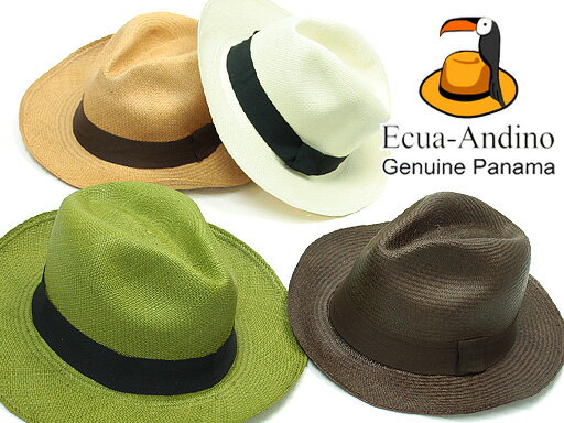 ・ハンドメイドパナマハット Genuine Panama Hat Ecua-Andino（エクアンディーノ）社 全4カラーハンドメイドパナマハット 帽子
