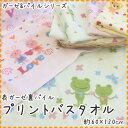 やわらか ガーゼバスタオル 表ガーゼ 裏パイル【約60×120cm】綿100%